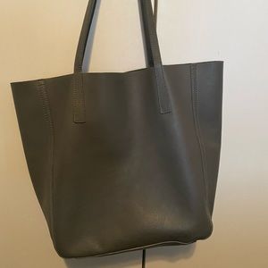 Shinola medium tote grey leather